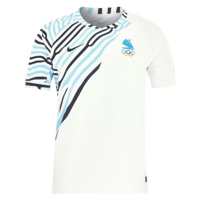 Paris Olympics 2024 Fiji Sevens Mens Home Rugby Jersey