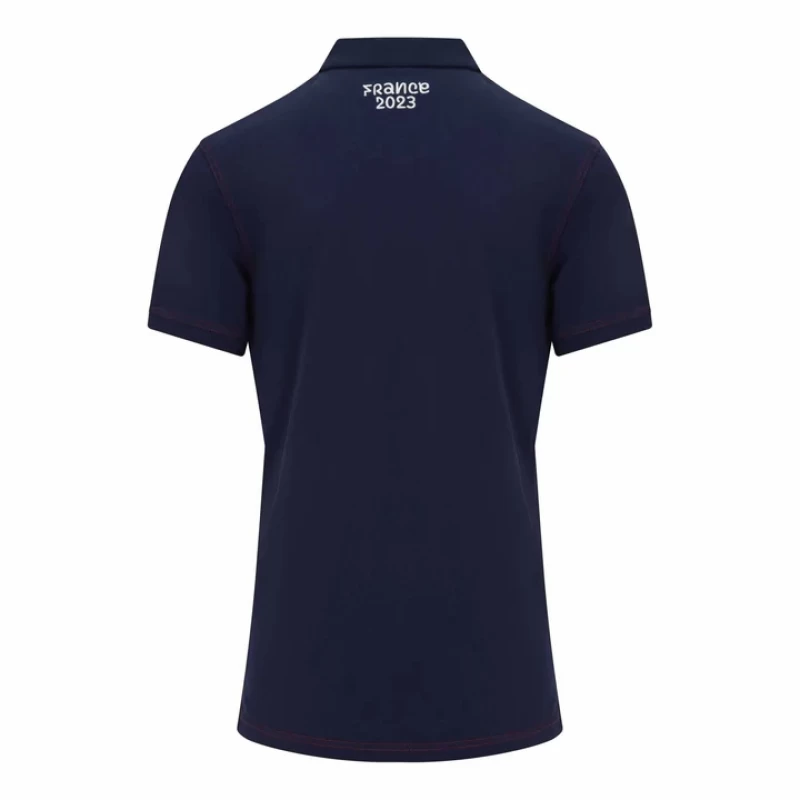 France RWC Mens Cotton Navy Rugby Polo 2023