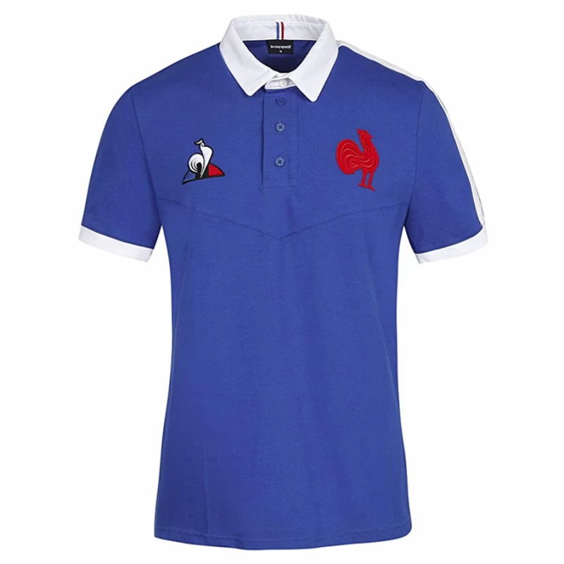 Le coq Sportif FFR Men's Polo Rugby Shirt 2021
