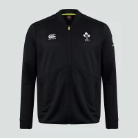 Canterbury Ireland IRFU Mens Track Rugby Jacket Black 2020