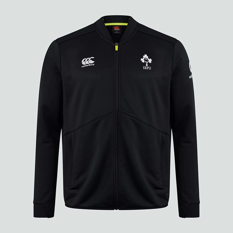 Canterbury Ireland IRFU Mens Track Rugby Jacket Black 2020