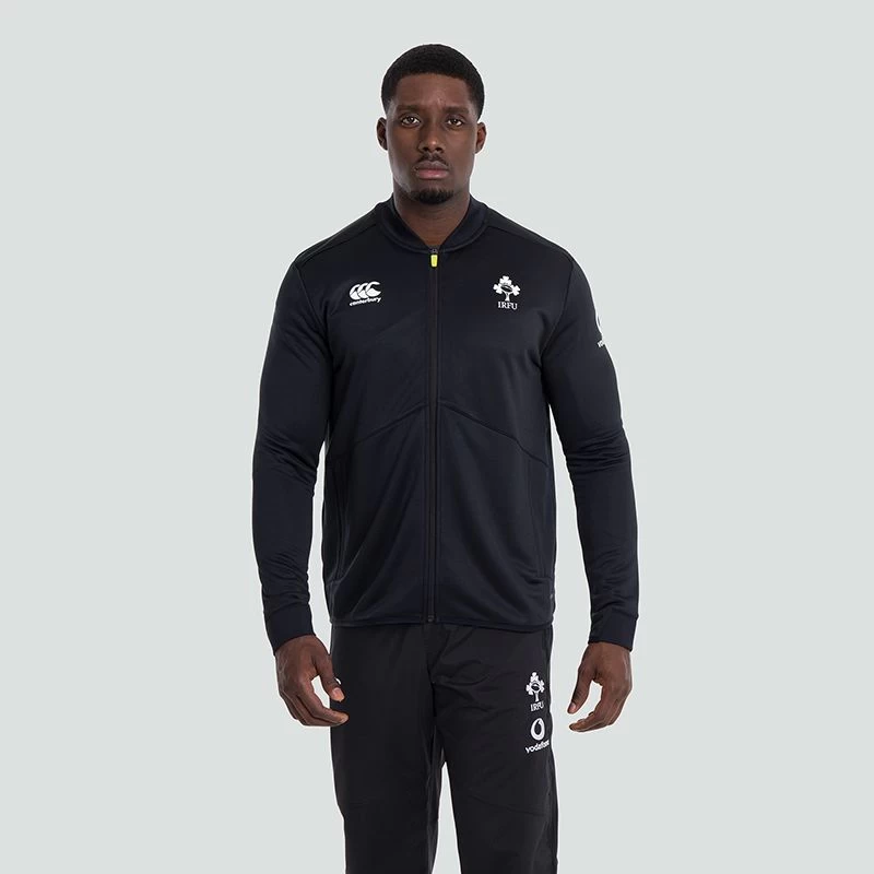 Canterbury Ireland IRFU Mens Track Rugby Jacket Black 2020