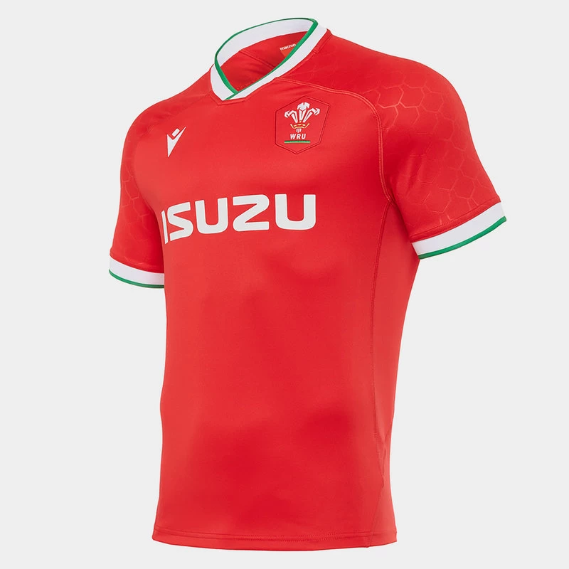 Macron Wales Home Rugby Jersey 2021