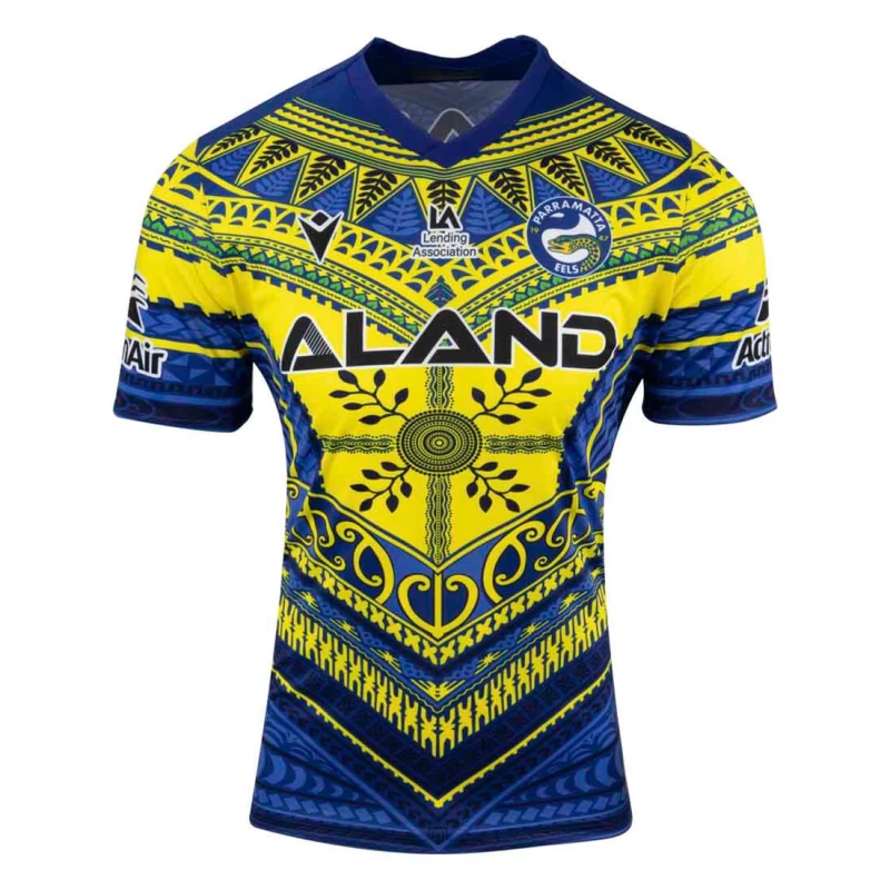 Parramatta Eels Mens Pasifika Training Rugby Jersey 2023