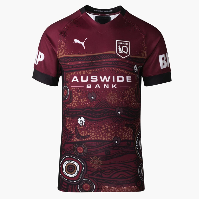 QLD Maroons Mens Indigenous Rugby Jersey 2021