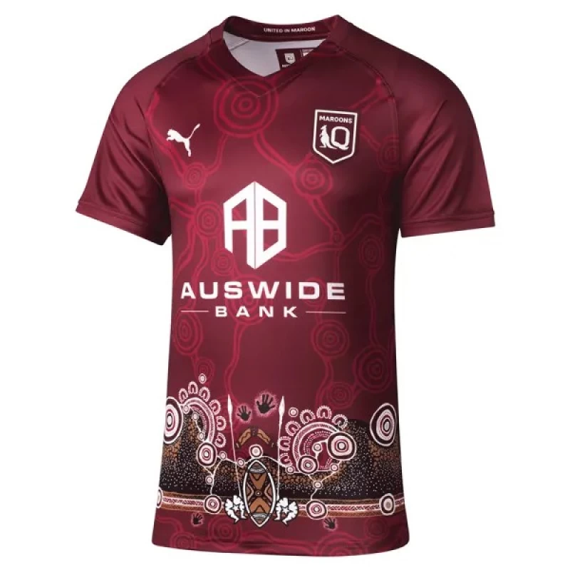 QLD Maroons Mens Indigenous Rugby Jersey 2022