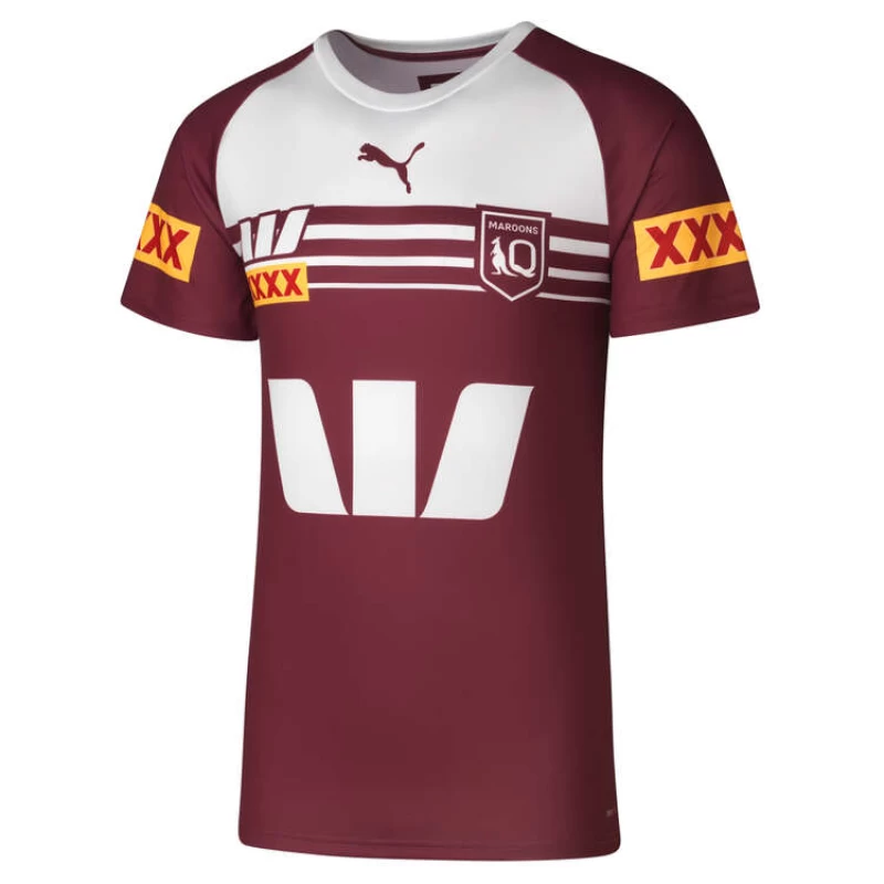 QLD Maroons State of Origin Mens Training Rugby Jersey 2024