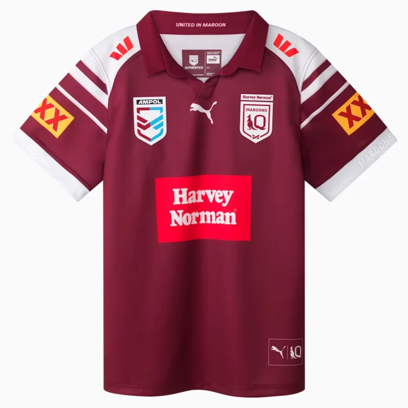 Harvey Norman QLD Maroons Mens Rugby Jersey 2025