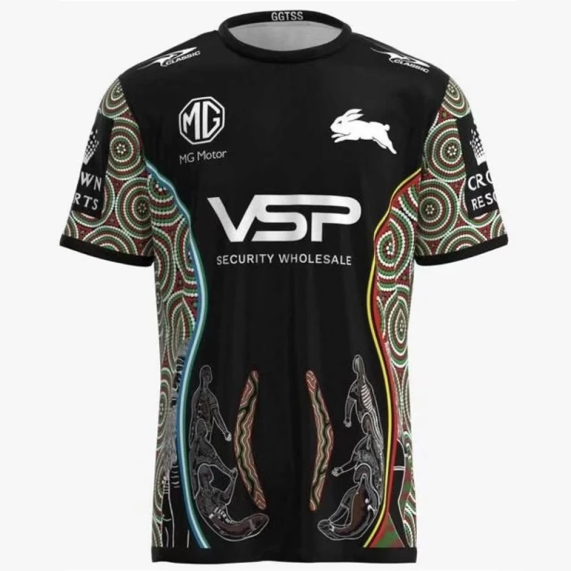 South Sydney Rabbitohs Mens Indigenous Training Rugby Tee 2023