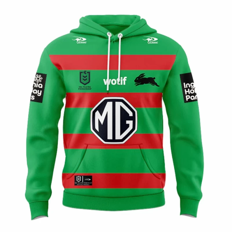 South Sydney Rabbitohs Mens Home Rugby Hoodie 2024
