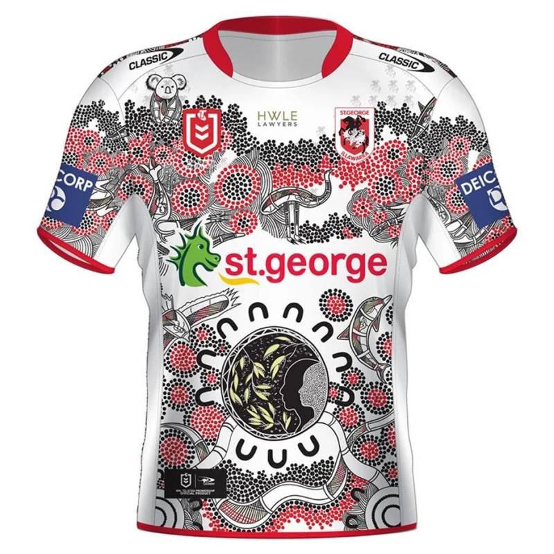 St George Illawarra Dragons Men's Indigenous Rugby Jersey 2021