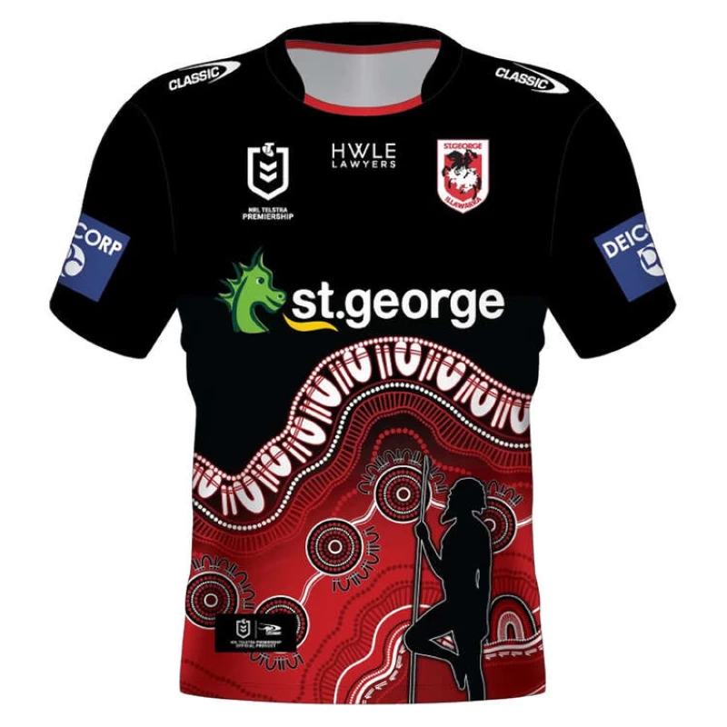 St George Illawarra Dragons Mens Indigenous Rugby Jersey 2023