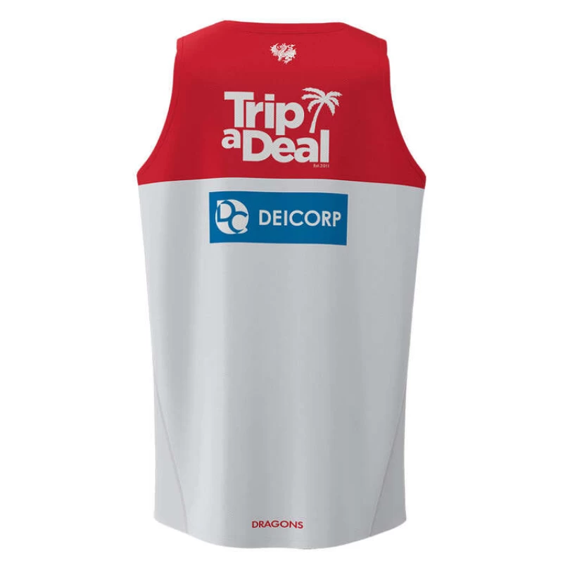 St George Illawarra Dragons Mens Training Rugby Singlet 2023