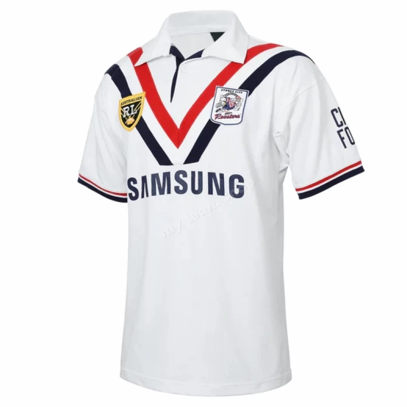 Sydney Roosters Mens Away NRL Retro Rugby Jersey 1996