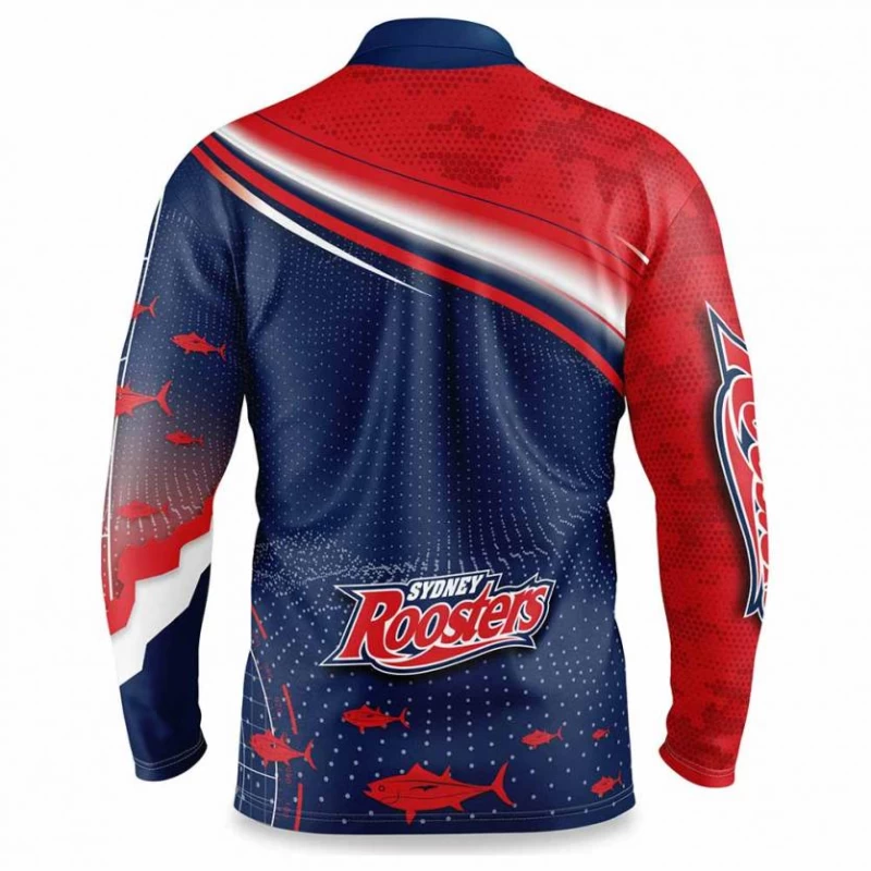 Sydney Roosters Mens Fishfinder Fishing Rugby Shirt 2022