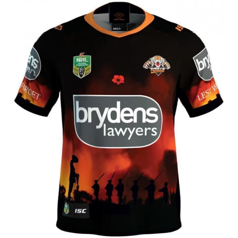 Wests Tigers 2018 Men's ANZAC Jersey