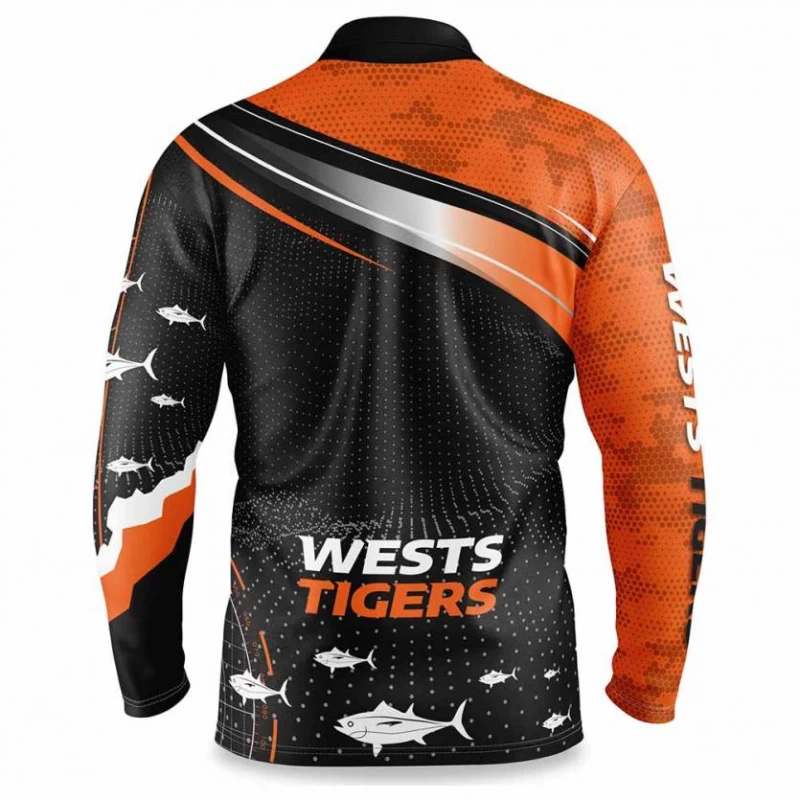 Wests Tigers Mens Fishfinder Fishing Rugby Shirt 2022