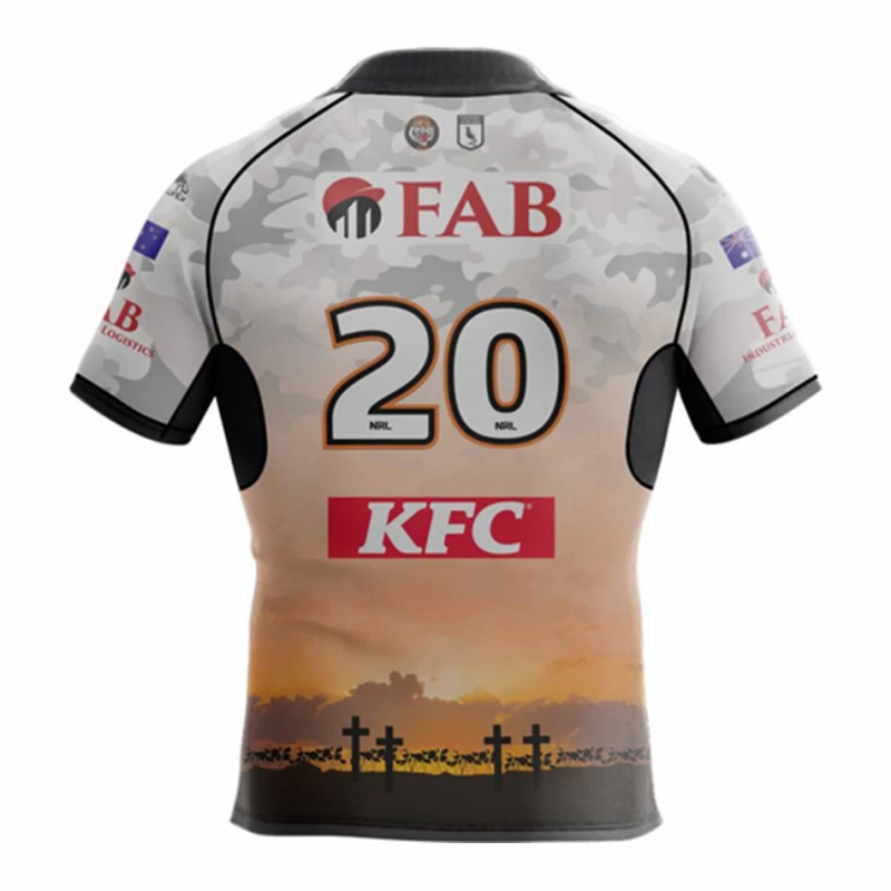 Wests Tigers Mens ANZAC Rugby Jersey 2023