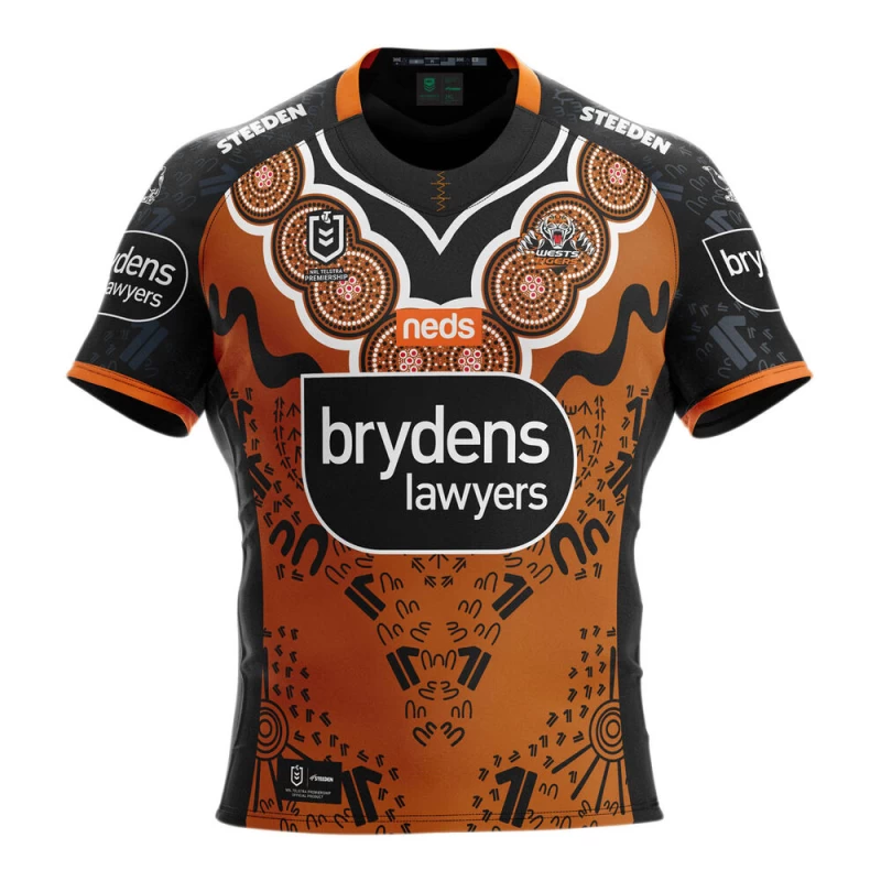 Wests Tigers Mens Indigenous Rugby Jersey 2021