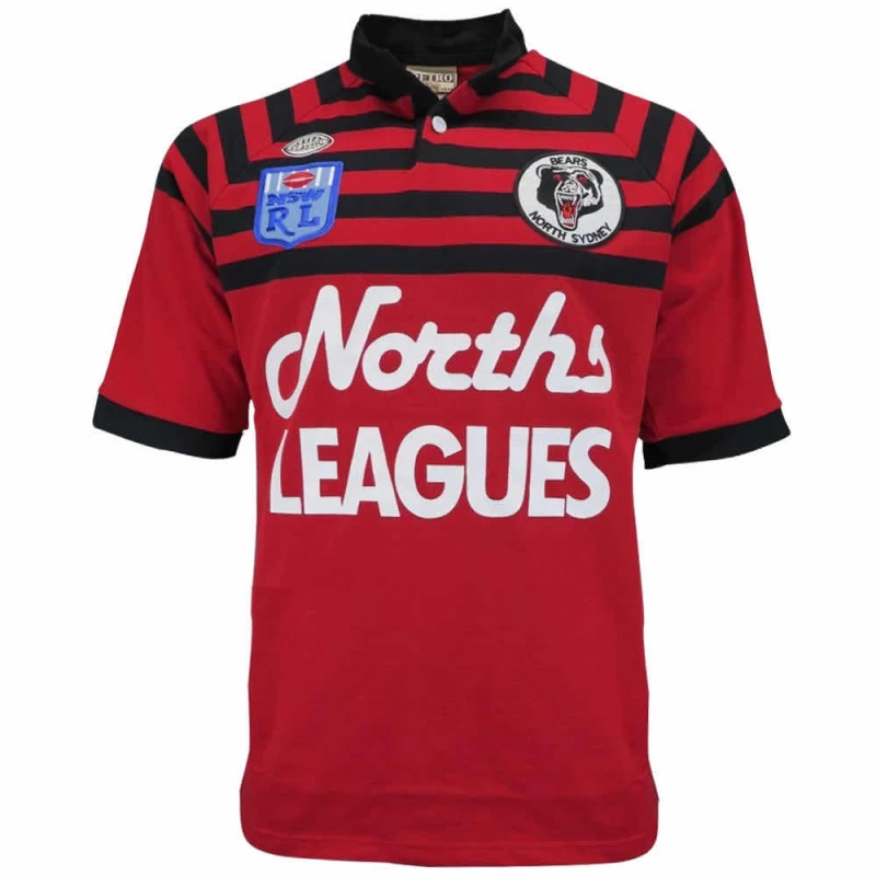 North Sydney Bears Retro Rugby Jersey 1991