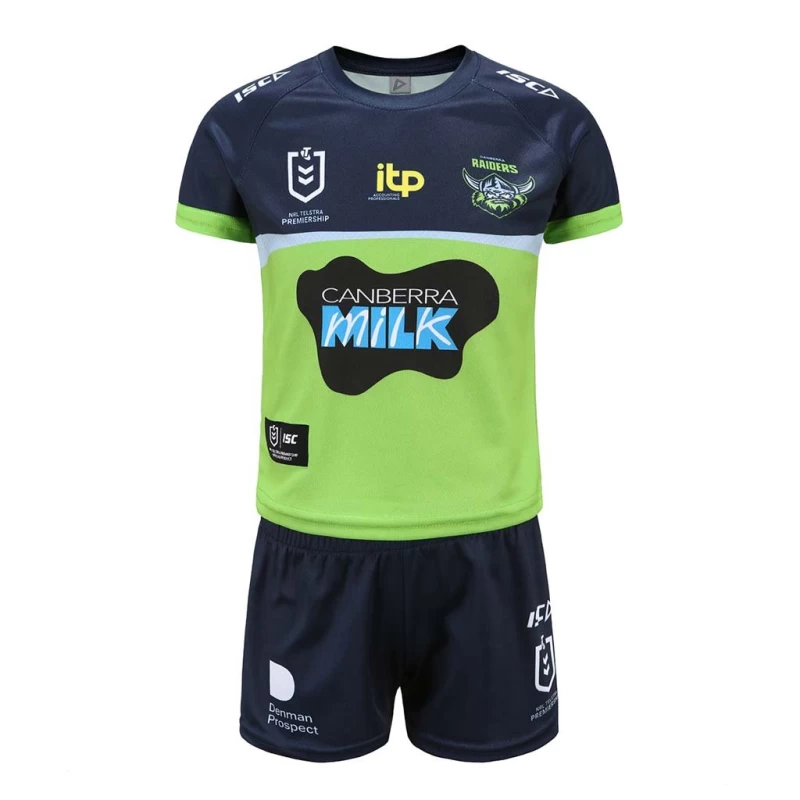 Canberra Raiders Kids Home Rugby Kit 2021