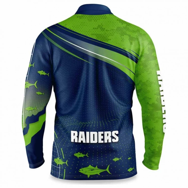 Canberra Raiders Men's Fishfinder Fishing Rugby Shirt 2022